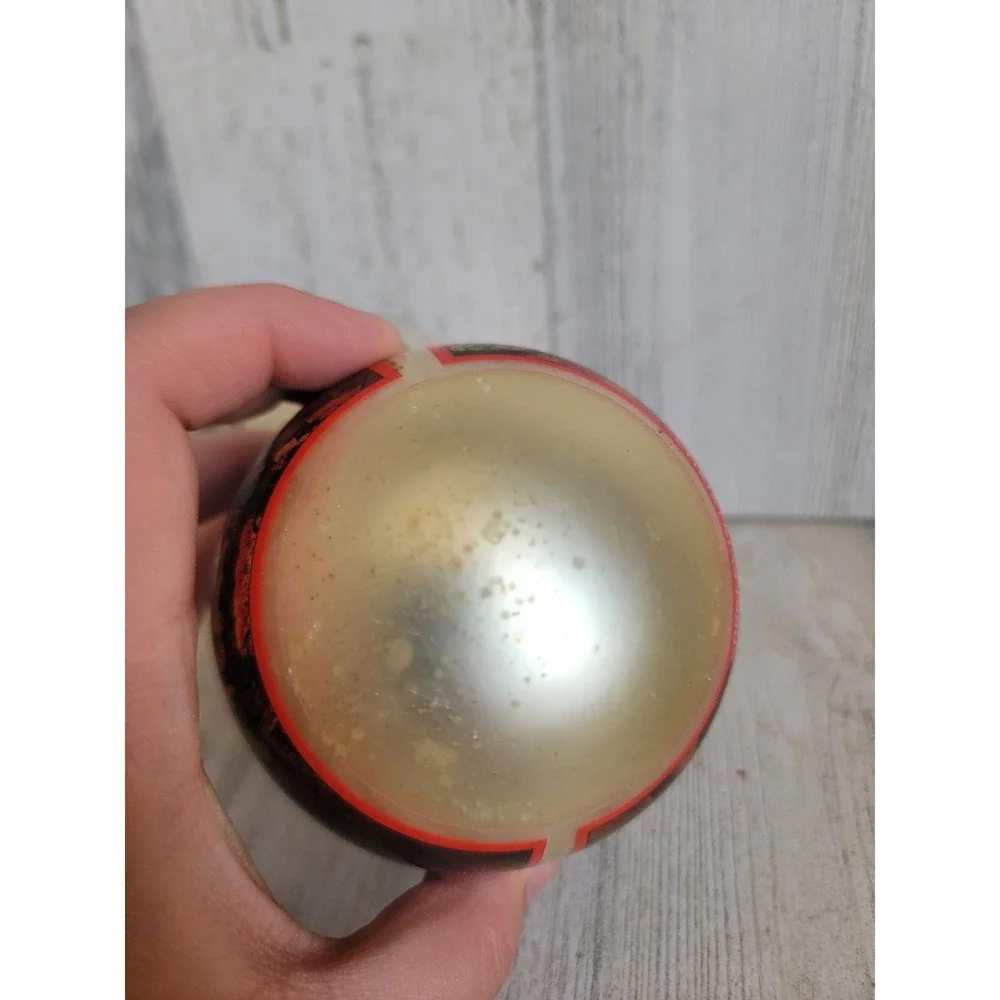 Hallmark vintage Christmas at home together glass ball ornament Xmas set